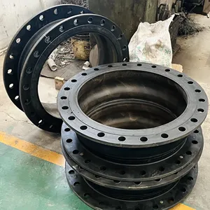 Customize Large Flange Flexible Expansion Joint/rubber Bellow Joint With Limit Rod/end Face Fully Sealed Rubber Joint