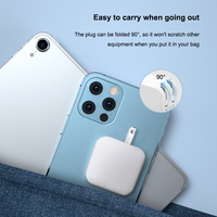 Prise pliable étanche 5V 3.4A, pour téléphone portable, double prise USB, chargeur rapide, prise murale, adaptateur d'alimentation, pour téléphone et tablette