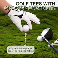 Camisetas de golf de plástico con mapa de EE. UU. Premium 3 1/4 de largo con logotipo impreso personalizado de 4 puntas hecho en EE. UU.