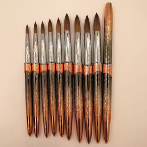 Kolinsky Acrylic Nail <b>Brush</b> Pure Sable Custom Logo Wholesale Manicure Salon Painting Drawing Building Nail Art Tool Wood Handle - Product Image 1