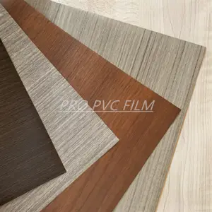 2024 desain baru Film PVC dekoratif pengisap debu tekan atau Film pembungkus dilaminasi untuk furnitur