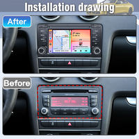 Android Auto Audi A3 8P S3 2003-2012 RS3 Layar Sentuh Linux STWEI 7 Inci Radio Mobil Pemutar Multimedia Wireless CarPlay