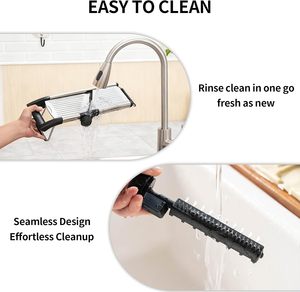Kitchen Commercial Small Hand Held Manual Food Fruit Cabbage <b>Vegetable</b> <b>Shredder</b> Mandoline Slicer - Product Image 4