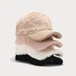 2022 Winter Suede Fur Baseball Cap Outdoor Casual Fashion Women Sports <b>Hats</b> - Product Image 1