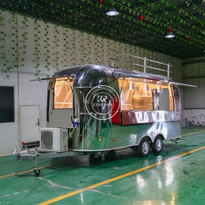 2025 Food Truck Van Food Trailer Cart Kiosque de restauration rapide Remorque mobile Hot Dog Cart Kiosque de yaourt glacé à vendre - Product Image 3