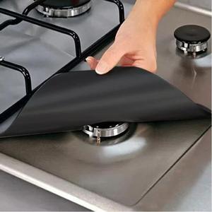 4 pièces de protection de surface pour cuisinière à gaz de 27 cm, lavables, résistantes à l'huile et à la saleté, accessoires de nettoyage de cuisine - Product Image 2