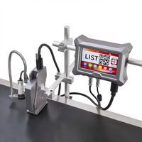 Thermische houdbaarheidsdatum batchcode inkjetprinter semi-automatisch snel drogende inkt hoge snelheid 15 ppm kunststof buizen flexibele eiermaterialen DMX