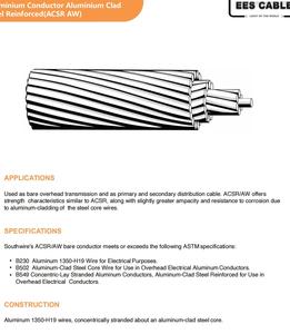 Kablo De Aluminio Desnudo ACSR 190.8MCM Dorking ASTM B232 - Product Image 4