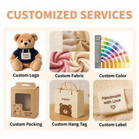 Porte-clés en peluche personnalisés, jouets mignons, petites poupées, animaux en peluche sur mesure pour cadeaux promotionnels