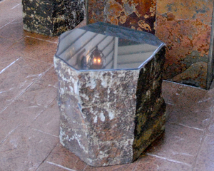 Tay chạm khắc đá Bazan băng ghế dự bị ngoài trời trang trí đánh bóng Boulder cho sân vườn Patio trang trí nội thất - Product Image 3