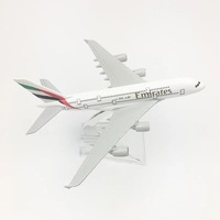 Approvisionnement d'usine 16cm 1/400 Scale Emirates Airlines Airbus A380 Modèle d'avion en alliage moulé sous pression avec support