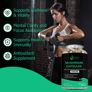 Hot Sale Mushroom Capsules with Boosts Energy Dietary <b>Supplement</b> Health Promotes Nrain Cognition Wellness Assistance Boosts - Product Image 5