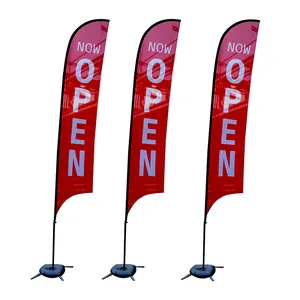 Feamont High Quality Digital Printing Beach Flag Banner With Beauty Picture