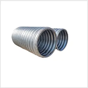 Fábrica Fornecedor Corrugado Culvert Steel Pipe Dreno Use Tubo De Metal Corrugado Grande Tubo De Aço Corrugado Culvert
