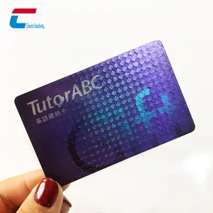 하이 퀄리티 핫 스탬핑 인쇄 PVC 카드 회원 플라스틱 선물 카드