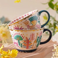 Tasse en céramique tasse à avoine bol pour le bureau et la maison tasses à Snack lavable au lave-vaisselle et au micro-ondes