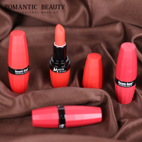 Rouge à lèvres crème longue durée à haute pigmentation, 6 couleurs, tube de rouge à lèvres en forme de balle, rouge à lèvres aromatisé aux fruits