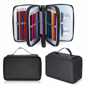 Ensemble de dessin artistique en tissu coloré personnalisé pour enfants, peinture de voyage, emballage personnalisé, écriture originale, trousse à crayons personnalisée imprimée - Product Image 1
