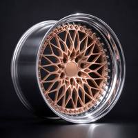 Velg Forged Custom Dua Bagian Baru 19 Inch Polished Lip 6061-T6 Aluminium Alloy Deep Dish 20mm ET DH 5-Hole Garansi 1 Tahun