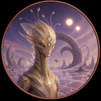Pièce de monnaie commémorative en cuivre fin 999 de 1 oz, avec un design unique d'êtres extraterrestres fantastiques, médaille colorée UV, pièce de monnaie en cuivre, vente en gros