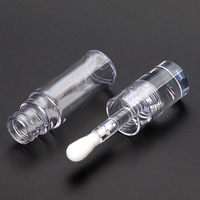 Emballage et logo personnalisés, tubes à gloss à lèvres ronds transparents de 8,5 ml, flacons vides pour gloss à lèvres, contenants pour blush, anticernes, rouge à lèvres