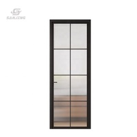 Puerta de Baño de Vidrio para Privacidad, Puertas Impermeables para Baños, Puertas Corredizas para Baño