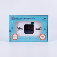 Routeur sans fil mini WIFI LTE modèle TM800-EU avec écran LED, emplacement pour carte SIM 4G, USB, batterie 3000 mAh, hotspot 300 Mbps, externe T-ELEK, nouveau