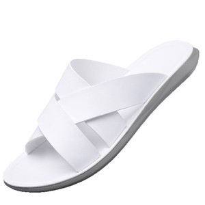 Sandales à brides croisées Comfdaily, motif uni, doublure textile, bout ouvert, semelle extérieure en caoutchouc antidérapante, chaussures décontractées pour hommes - Product Image 5