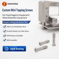 Vis micro sur mesure à tête cylindrique Phillips, filetage partiel, autotaraudeuses, pour équipement de détection de métaux – Fabricant