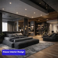 Conception d'intérieur de showroom, solutions complètes pour projets commerciaux, service de conception d'intérieur de maison de style moderne, rendu 3D