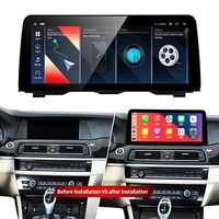 Radio para Auto con GPS Integrado y Pantalla Dividida para BMW Serie 5 F07, Montaje en el Tablero, CarPlay Inalámbrico, Android Auto, Multimedia