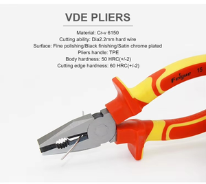 <span class=keywords><strong>7pcs</strong></span> VDE cách điện thợ điện hộp công cụ đa kết hợp dụng cụ cầm tay điện áp kháng bảo trì công cụ Kit OEM tùy chỉnh - Product Image 5