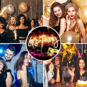 Lettre lumineuse néon LED « Let's Party » pour décorations de fête, décoration murale de fond, fiançailles, enterrement de vie de jeune fille, anniversaire, mariage - Product Image 5