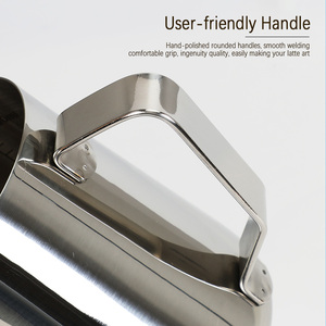 Cà phê pha cà phê sữa bọt Jug sữa nồi Pitcher thép không gỉ Jug Espresso Barista Pitcher sữa Frother với nhiệt kế - Product Image 5
