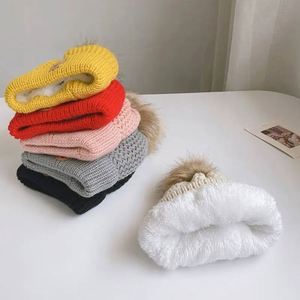 아기 모자 스카프 세트 귀여운 곰 따뜻한 니트 겨울 모자 캡 보닛 유아 어린이 모자 남아 여아 크로셰 비니 - Product Image 3