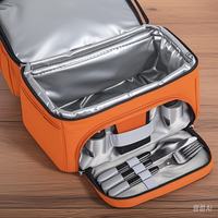Sac à déjeuner isotherme personnalisé, imperméable, recyclable, en aluminium, 30L, durable, pour le stockage des aliments, utilisation scolaire
