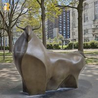 Sculpture de taureau Botero en bronze de grande taille de haute qualité RELONG, design abstrait pour l'extérieur
