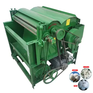 Industrial Small Sheep Wool Cotton Polyester Fiber Carding Opening Combing Machine