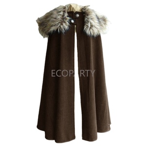 Ecoparty hombres victoriano Steampunk capa terciopelo suave capa Medieval Señor Cosplay disfraz boda moda fiesta capa rey capa - Product Image 4