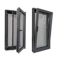 Profil de porte et fenêtre en aluminium à rupture de pont thermique série 80, directement de l'usine, emballage démontable KD pour expédition ferroviaire et terrestre