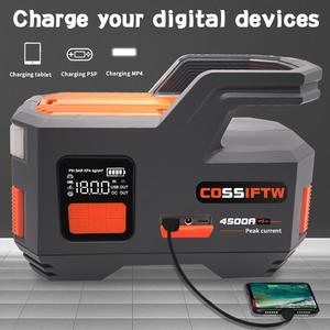 Démarreur de <span class=keywords><strong>voiture</strong></span> portable 20000mAh, batterie externe 4500A <span class=keywords><strong>avec</strong></span> compresseur d'air 150 PSI, dispositif de démarrage de <span class=keywords><strong>voiture</strong></span> pour essence et <span class=keywords><strong>diesel</strong></span> 8.5L/6.0L - Product Image 5