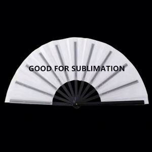 Clack 13 Inch White Polyester Fashion Hand Fan Blanks Customized Logo for Sublimation Promotional & Business Welcome <b>Gifts</b> - Product Image 5