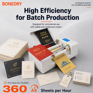 เครื่องปั๊มฟอยล์ร้อนอัตโนมัติ รุ่น Bunedry BD-360C พร้อมระบบป้อนกระดาษอัตโนมัติ สำหรับทำการ์ดแต่งงาน - Product Image 1