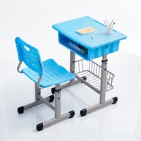 Chaise de bureau polyvalente pour étudiant, mobilier scolaire, ensemble chaise et bureau pour salle de classe, cadre réglable