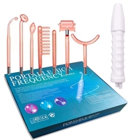 Ensemble d'instruments d'électrothérapie à haute fréquence ensemble de 7 pièces accessoires de 6 pièces tube d'électrothérapie en verre peigne oreille cuillère masseur
