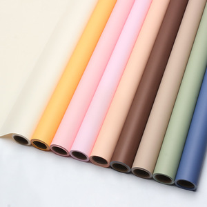 Rollo de Papel Sintético Ecológico de Lujo, Color Sólido Mate, Efecto Niebla Matutina, Impermeable, para Envolver Flores, con Revestimiento de Doble Cara - Product Image 3