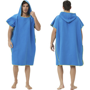 Poncho De Bain Adulte – Capuche – Séchage Rapide – Pour Surf, Plage, Piscine