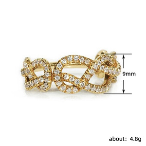 Anello a Catena di Lusso per Donne, Gioiello da Dito Scintillante e alla Moda - Product Image 5