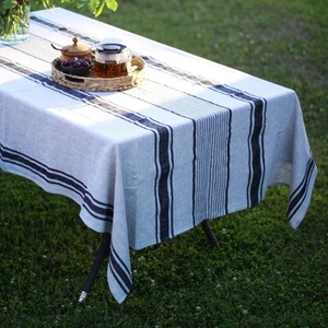 52x52 inch sọc và <span class=keywords><strong>Plaid</strong></span> in Linen Khăn trải bàn, mô hình tùy chỉnh bảng bìa cho khách sạn/ - Product Image 6