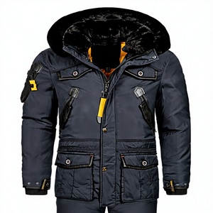 Parka pour homme, hiver 2022, imperméable, à capuche, épaisseur standard, polyester, fermeture éclair, chaud, décontracté, manteau - Product Image 1